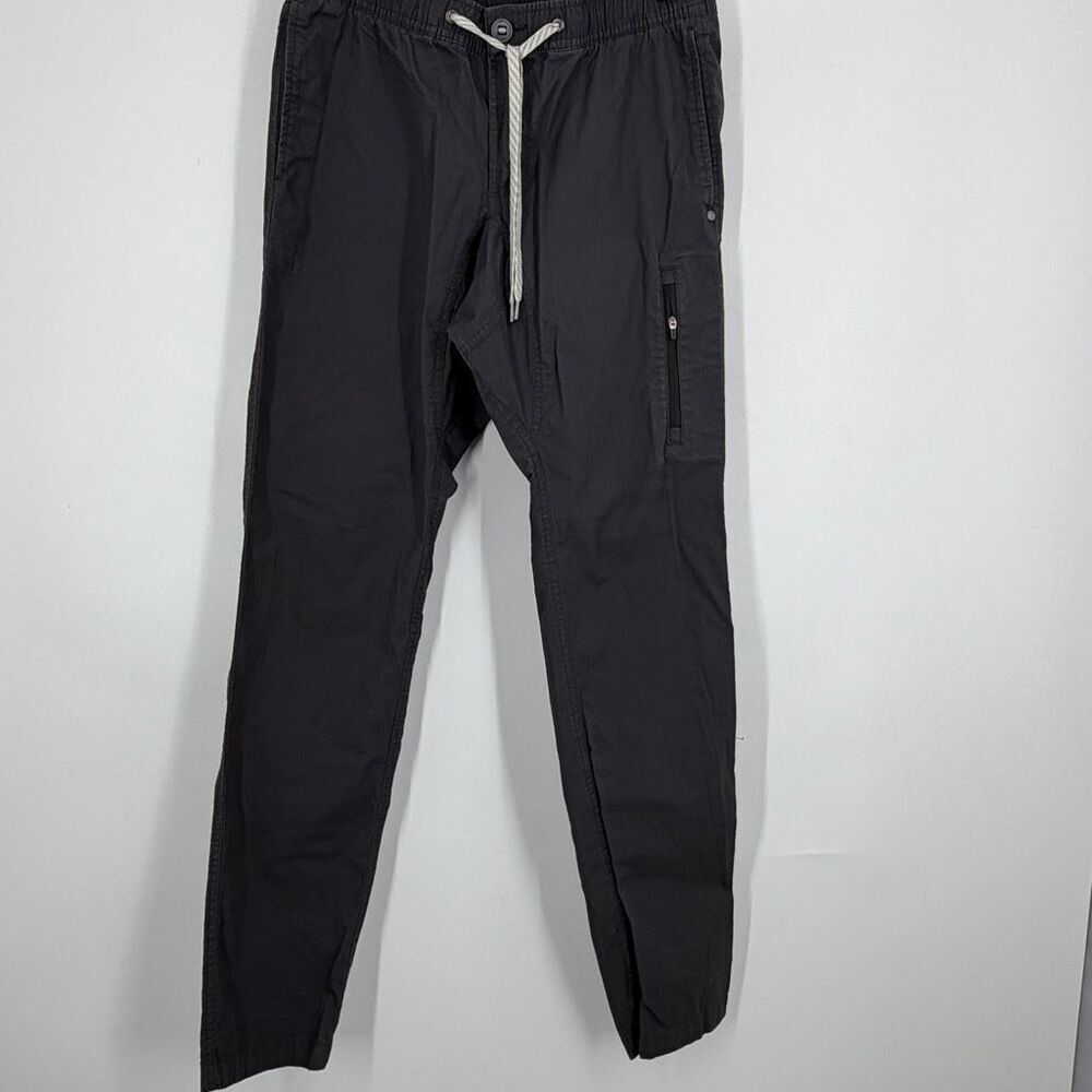 Vuori Charcoal Gray Ripstop Drawstring Outdoor Hiking Climber Pants Size Medium